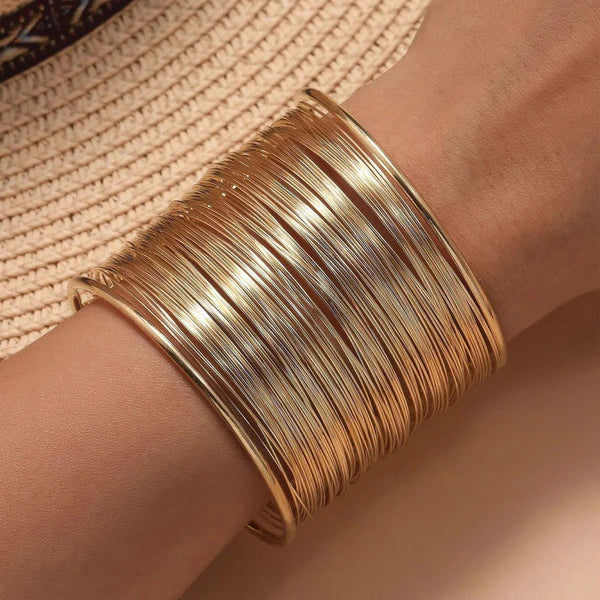 Stainless Steel Anti Tarnish Nail Bracelet For Women