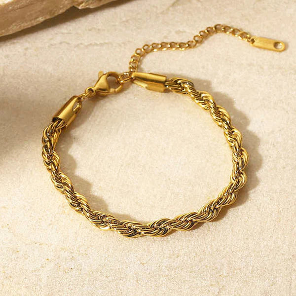 Stainless Steel Anti Tarnish Nail Bracelet For Women