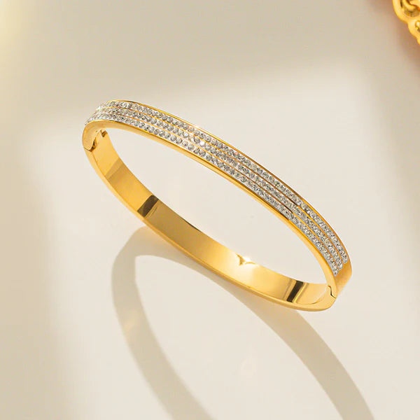 Stainless Steel Anti Tarnish Nail Bracelet For Women