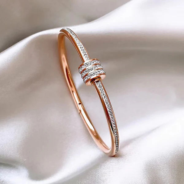 Stainless Steel Anti Tarnish Nail Bracelet For Women