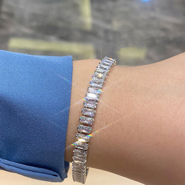 Stainless Steel Anti Tarnish Nail Bracelet For Women